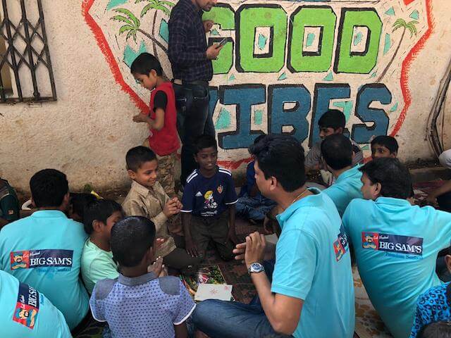 Big Sam's CSR activities at Vatsalya