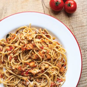 Recipe Prawn Chilli Garlic Spaghetti