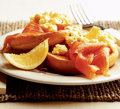 Recipe Smoked salmon and lemon scrambed eggs