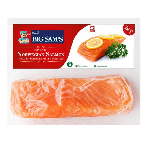 Norwegian Salmon Fillet (1 Skinless Portion) - 200gm