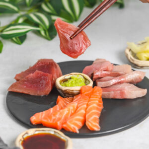 Assorted Sashimi Slices Platter (150g - Approx 9 pieces)
