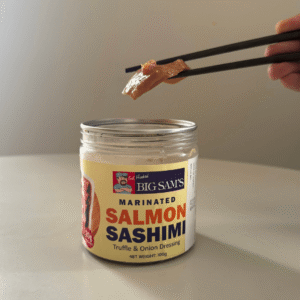 Marinated Fresh Salmon Sashimi (Truffle & Onion) 100g (5-7 pieces)